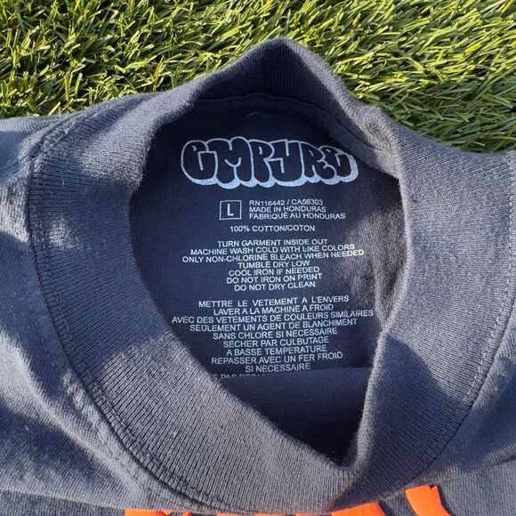 Empyre Men's Blue and Orange T-shirt - Picture 3 of 4